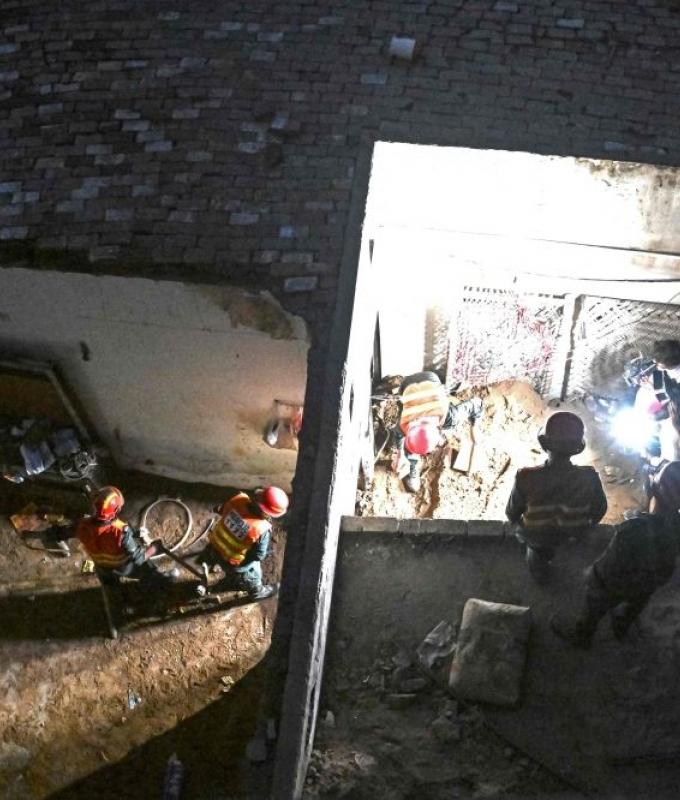 Roof collapse at Pakistan tutoring centre kills 14 children, injures five
