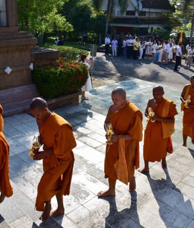 Child drives truck into Buddhist procession in Thailand, killing eight monks