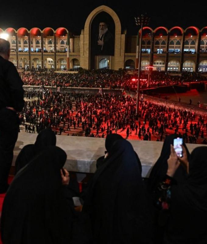 Calls to ‘have a drink’ ring out as Tehran funeral events take on fete‑like mood with free refreshments and electro music
