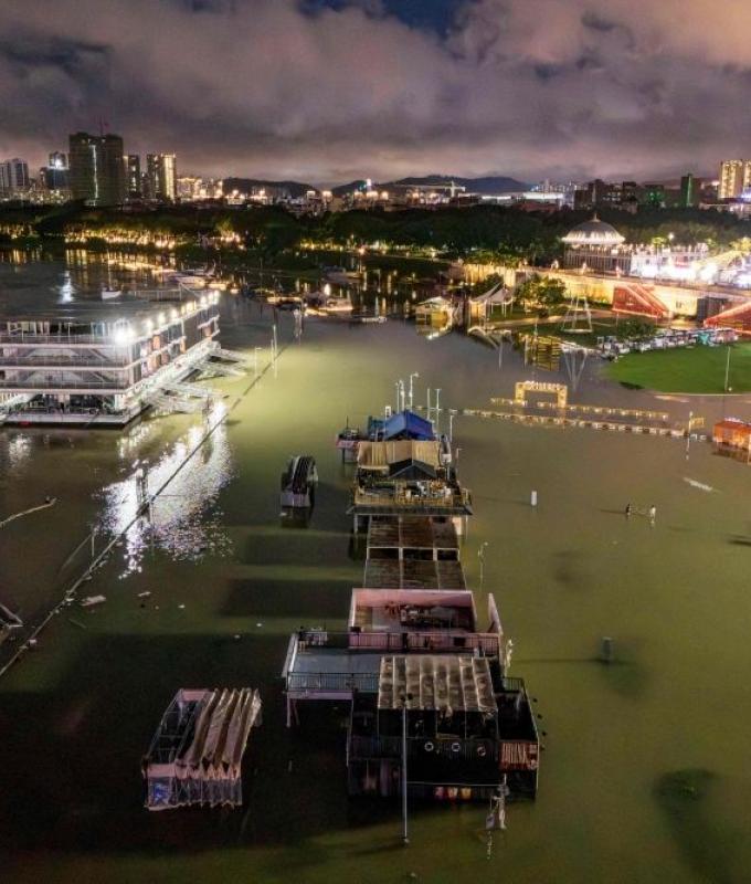 China floods: At least 38 dead after Typhoon Maysak triggers dam burst and landslide