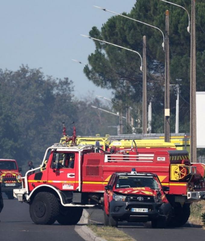 Water-bombing aircraft deployed as wildfire rips through southern France, hundreds flee