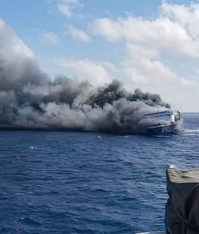 Indonesia ferry blaze off Surabaya leaves five dead, 41 missing