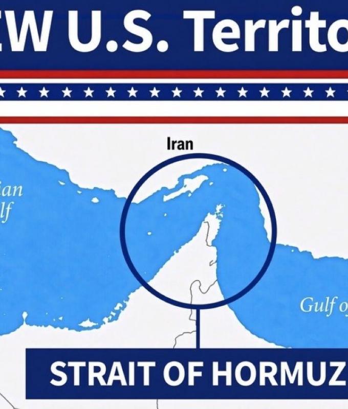 Trump posts map naming Strait of Hormuz ‘New US Territory’ amid Iran tensions