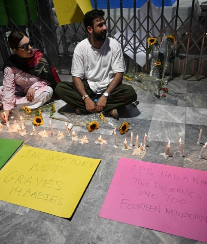 Pakistan suspends eight officials after 14 newborns die in Islamabad hospital fire