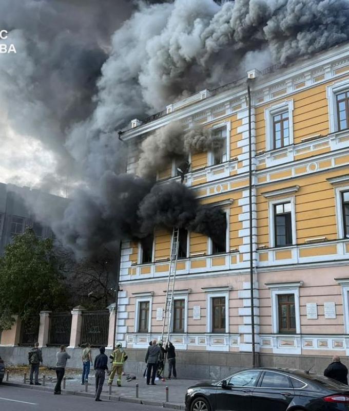 Kyiv hit by explosions as missile alert sounds