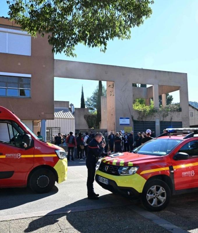 ‘I’ve only come for the teachers’: Student opens fire at French school, wounds two