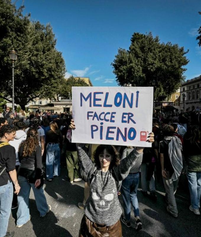 ‘More houses, not bombs’: Thousands rally across Italy over living costs, school cuts