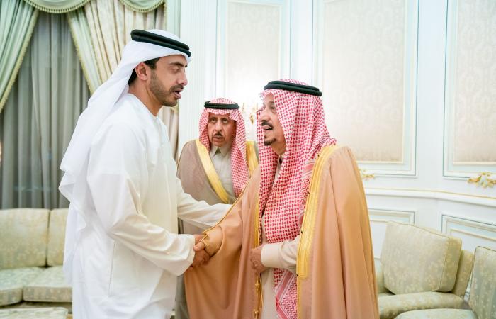 Abdullah bin Zayed conveys condolences of UAE Rulers to sons of Prince Miteb bin Abdelaziz