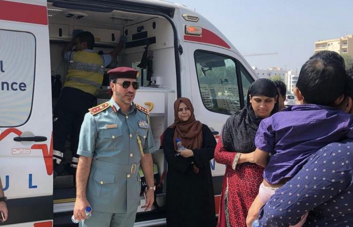 Umm Al Quwain - Photos: 120 residents evacuated in UAE building fire