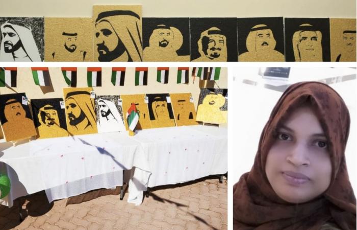 Ras Al Khaimah - Indian expat creates portraits of UAE Rulers in eggshells