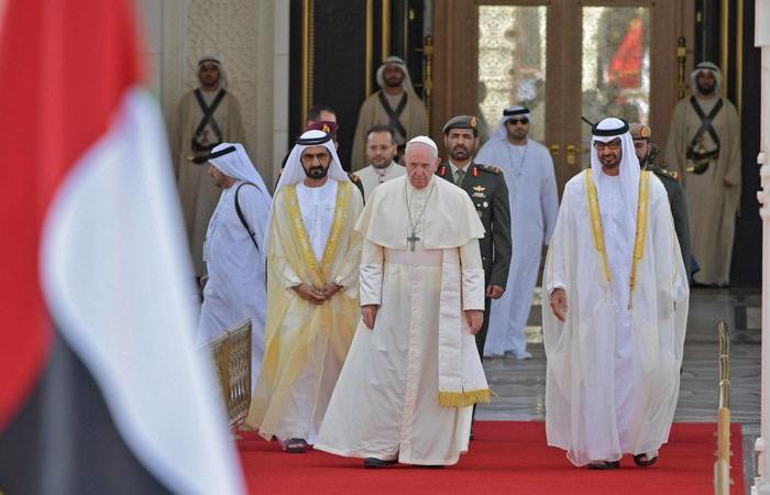 UAE is role model of tolerance, coexistence, peace: Pope Francis