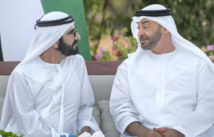 Sheikh Mohammed bin Rashid and Sheikh Mohamed bin Zayed meet
