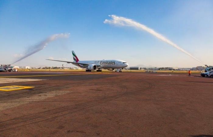 Dubai - Emirates passengers thrilled as historic flight lands in Mexico City