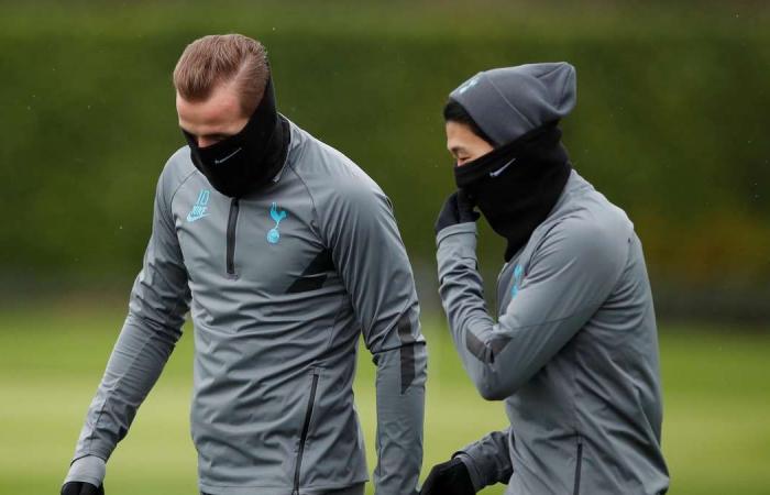 Harry Kane, Son Heung-min and Jose Mourinho wrap up warm as Spurs train for Bayern Munich match - in pictures