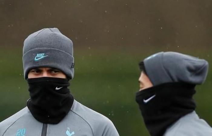 Harry Kane, Son Heung-min and Jose Mourinho wrap up warm as Spurs train for Bayern Munich match - in pictures