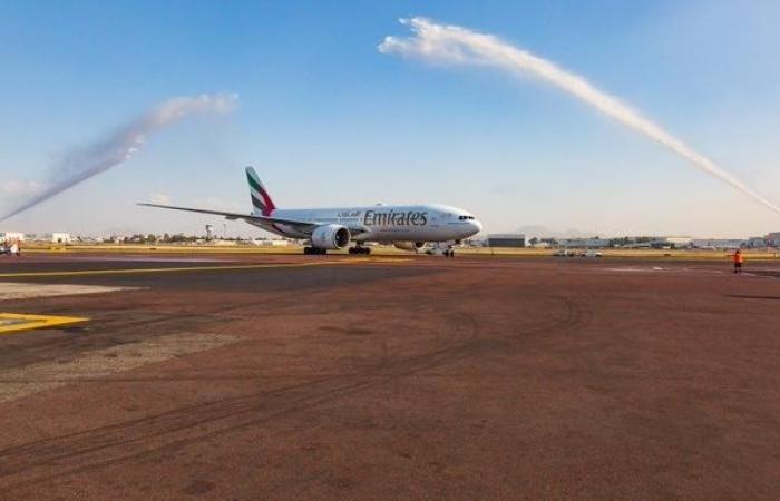 Dubai - Emirates passengers thrilled as historic flight lands in Mexico City