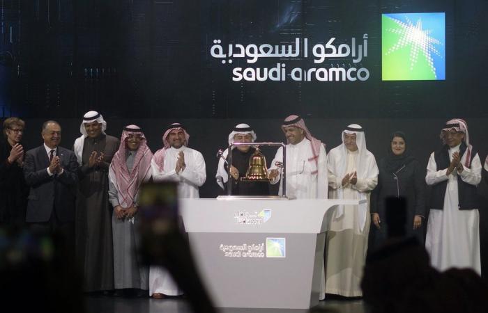 Saudi Aramco gains 10% in debut to clinch top seat at $1.8T
