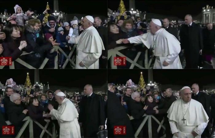 Pope sorry for slapping devotee