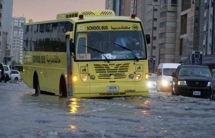 Dubai - Flooded UAE schools closed today, exams postponed