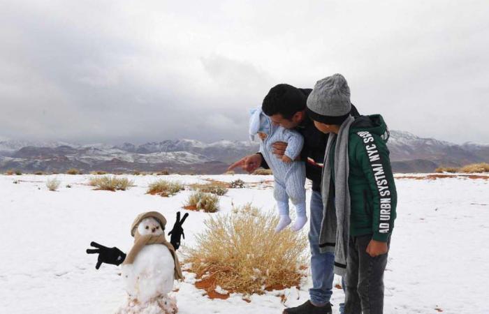 Snow turns parts of Saudi Arabia into a winter wonderland