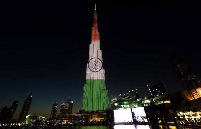 Dubai - Dubai's Burj Khalifa to glow with Indian flag colours tonight