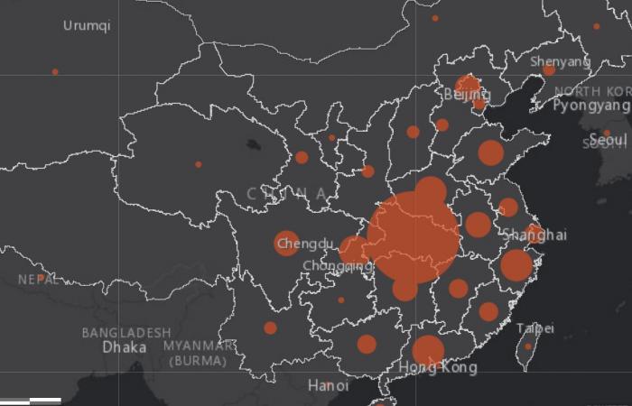 Live map: Global spread of coronavirus