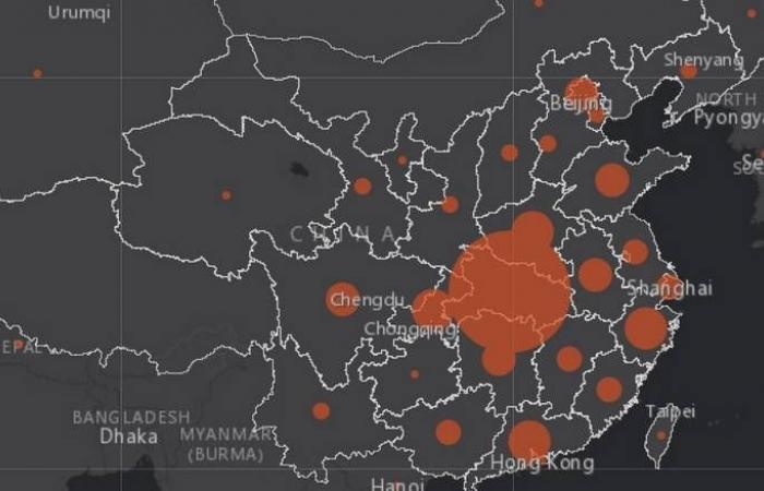 Live map: Global spread of coronavirus