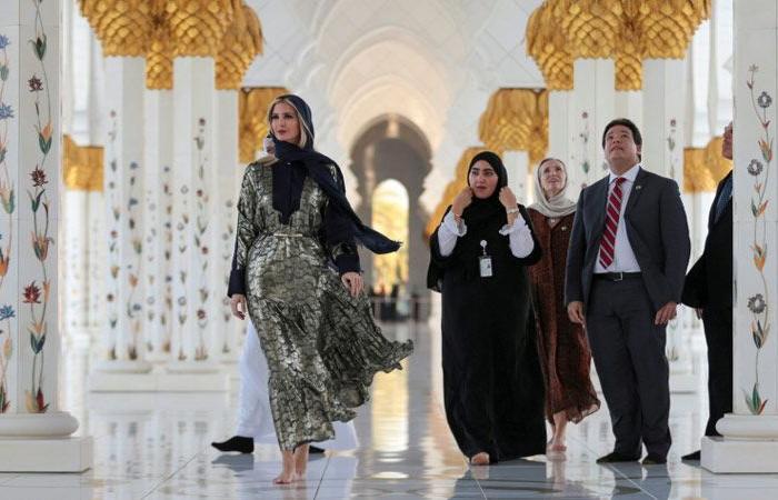 Ivanka Trump tours Louvre Abu Dhabi, Sheikh Zayed Grand Mosque