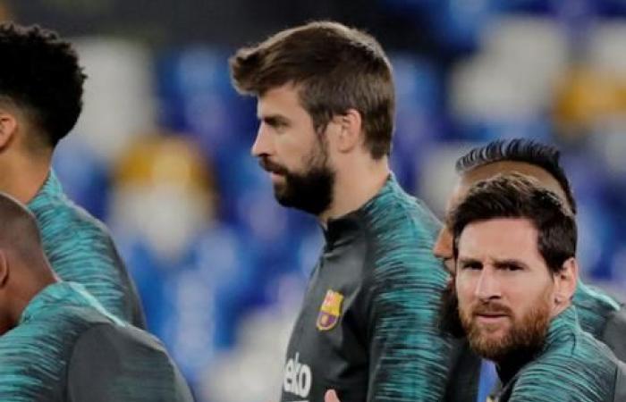 Lionel Messi trains with his Barcelona teammates ahead of Champions League clash with Napoli - in pictures