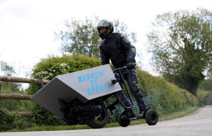 Coronavirus: Motorised British wheelbarrow aims to set world speed record
