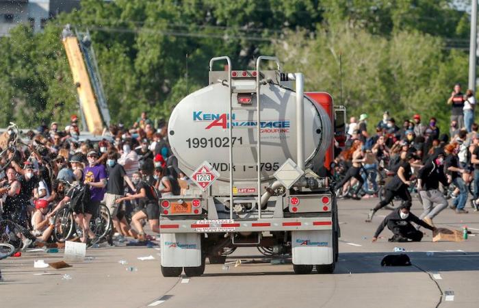 Truck driver arrested after Minneapolis protest scare