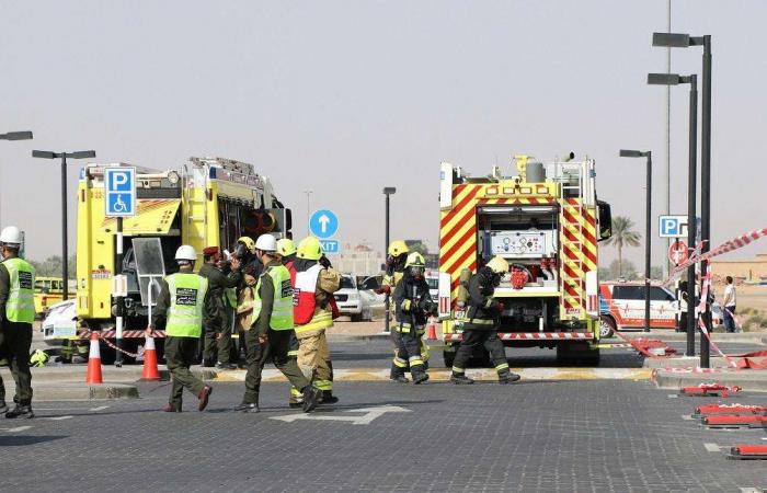 Fire breaks out at a warehouse in Abu Dhabi