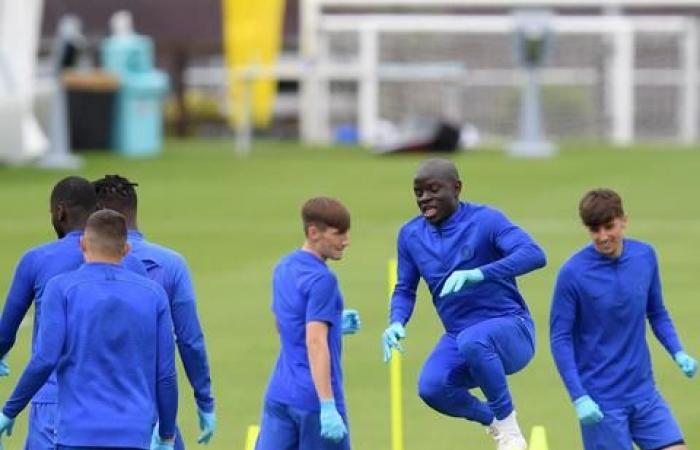 Chelsea star N'Golo Kante returns to contact training ahead of Premier League return - in pictures