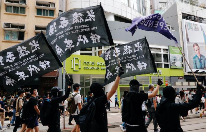 ‘Liberate Hong Kong, revolution of our times’ slogan is illegal, government says