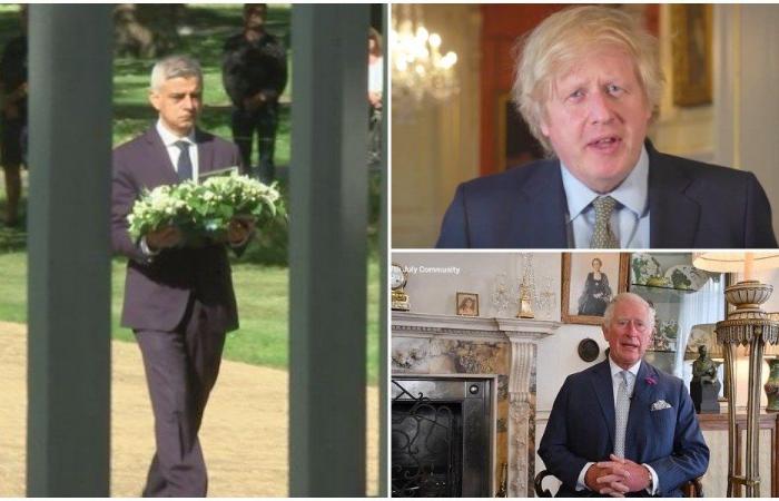 Boris Johnson, Sadiq Khan and Prince Charles lead tributes on 15th anniversary of London bombings
