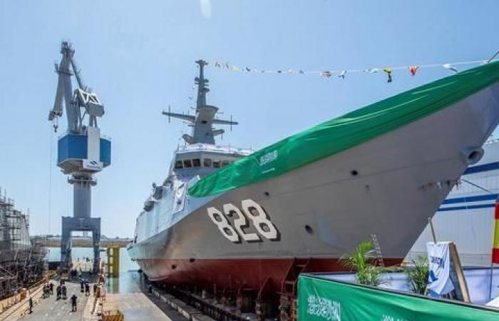 Saudi Arabia celebrates launch of new warship