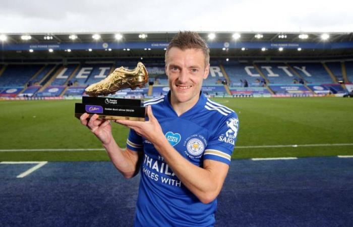 Vardy wins Premier League's 'Golden Boot'