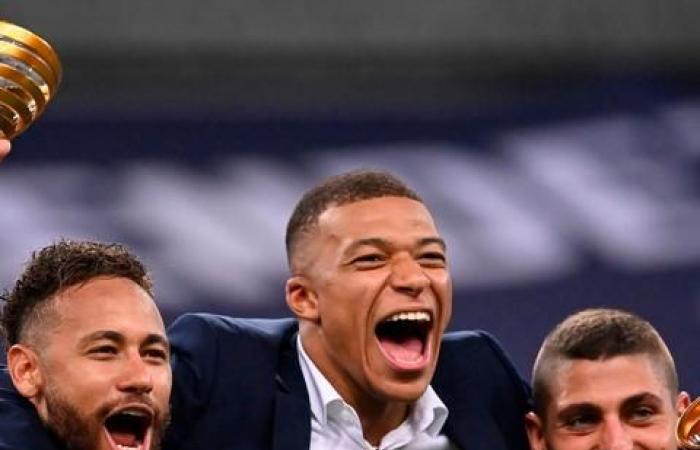 Neymar and Kylian Mbappe lead wild celebrations as PSG win French treble after penalty drama - in pictures