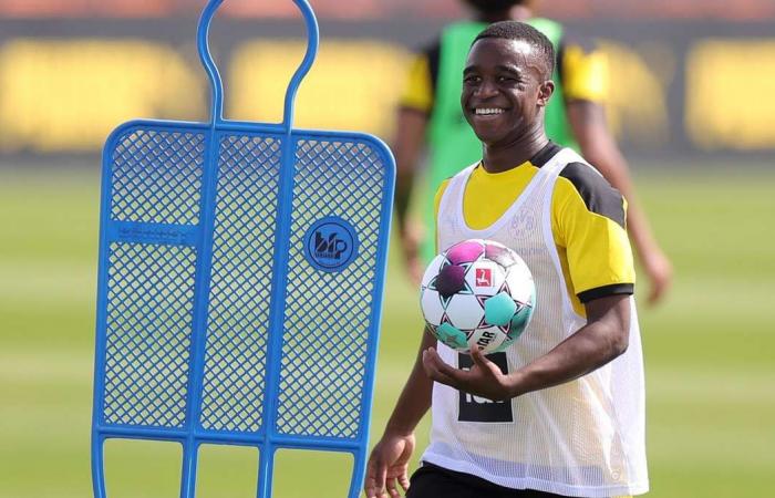Youssoufa Moukoko, Dortmund's 15-year-old wonderkid, trains ahead of imminent debut - in pictures