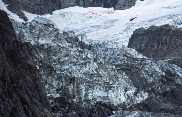 Dozens evacuated as chunk of Mont Blanc glacier at risk of breaking away