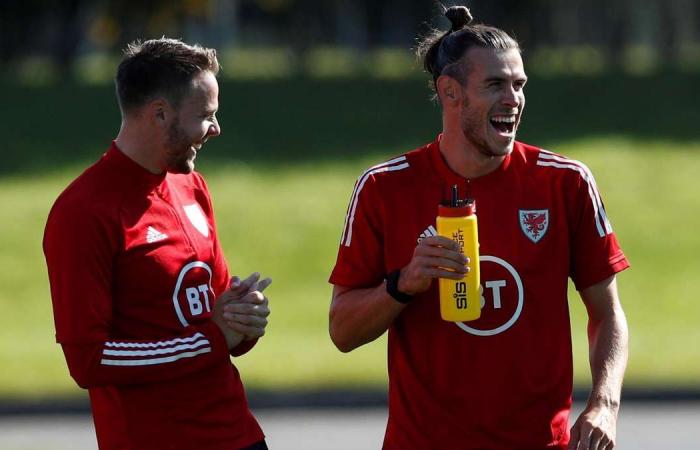 Gareth Bale enjoys some respite away from Real Madrid woes training with Wales – in pictures