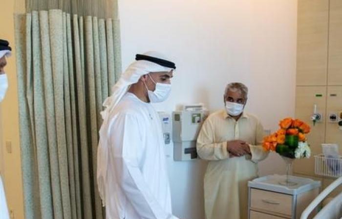 Sheikh Khaled bin Mohamed visits people injured in Abu Dhabi gas explosion