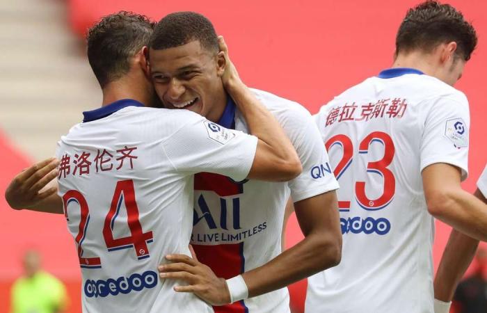 Kylian Mbappe makes winning return for PSG as players wear jersey with names in Mandarin - in pictures