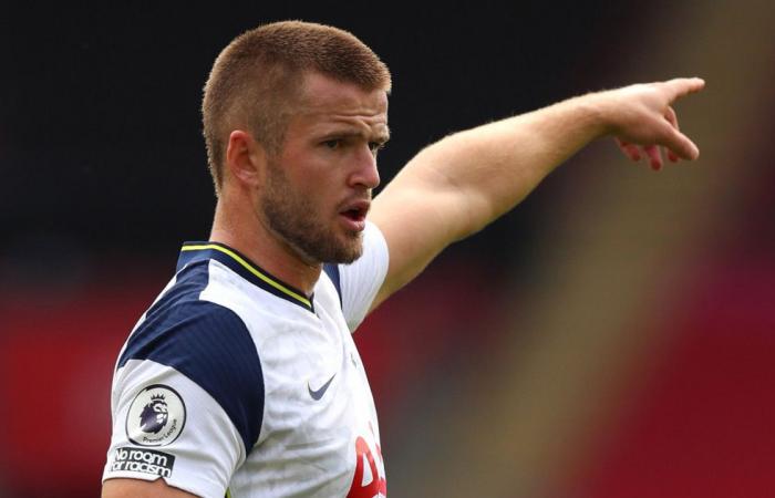 Watch … the Tottenham defender left the match and answered nature’s...