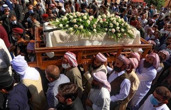 The funeral of the spiritual leader of the Yezidis in Iraq