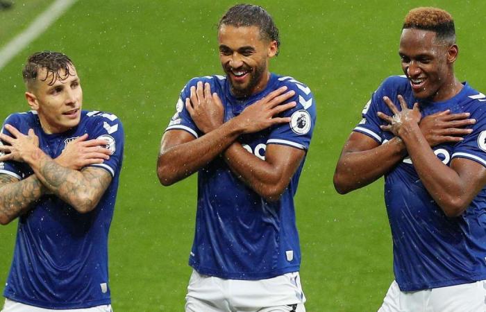 Jordan Pickford 4, James Rodriguez 9; Neal Maupay 7: Everton v Brighton player ratings