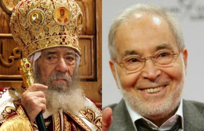 Hassan Youssef embodies the personality of Pope Shenouda in a dramatic...