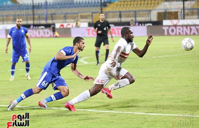The match between Zamalek and Smouha ended with a draw in...