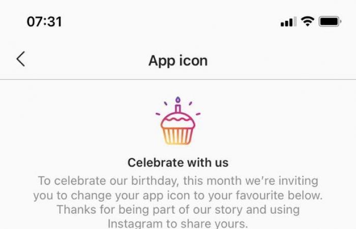 Now you can restore the old Instagram “logo” to celebrate his...
