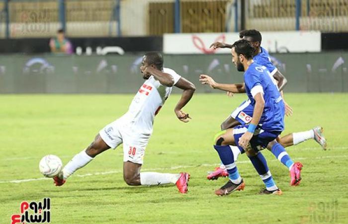The match between Zamalek and Smouha ended with a draw in...